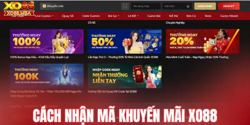 Cách nhận mã khuyến mãi Xo88 nhanh nhất