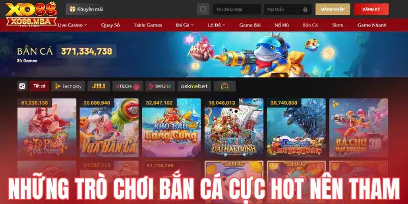 Những trò chơi bắn cá cực hot nên tham gia